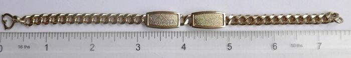 Vintage Gold Plated Bracelet length 7,5"