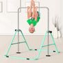 Gymnastics Bar for Kids, Foldable Adjustable Height Horizontal Bar, Gymnastic Training Equipment for Home Gym Indoor and Outdoor Use, Supports 140lbs Image 5