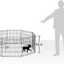 8 Panel Playpen Suitable for Dogs/Puppies/Cats Image 3