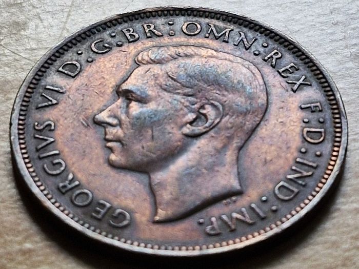 1944 Penny George Vl coin