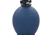 Pool Sand Filter with 6 Position Valve Blue 560 mm