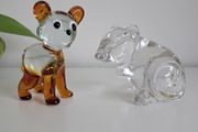 PRICE DROP ... Glass Animal Pair