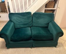 Free 2 seater green velvet sofa/couch