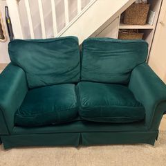 Free 2 seater green velvet sofa/couch