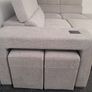 New Light Grey Corner Sofa bed with Charger Point Image 2