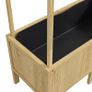 Raised Bed with Roof, Drainage Holes, Fleece Lining, Weatherproof, Fir Wood, 110x60x152 cm Image 4