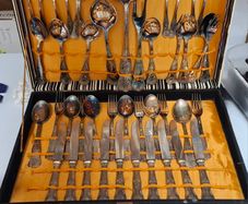 Vintage Silver-Plated Cutlery Set