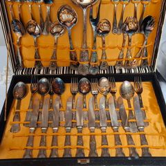 Vintage Silver-Plated Cutlery Set