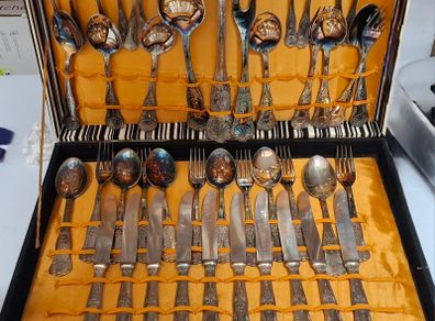 Vintage Silver-Plated Cutlery Set