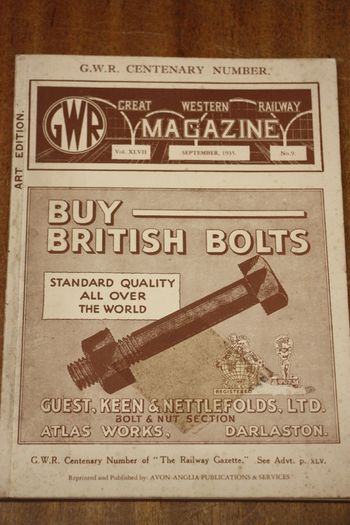 Great Western Railway Magazine 1935.
