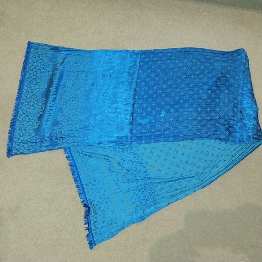 Blue LV Scarf