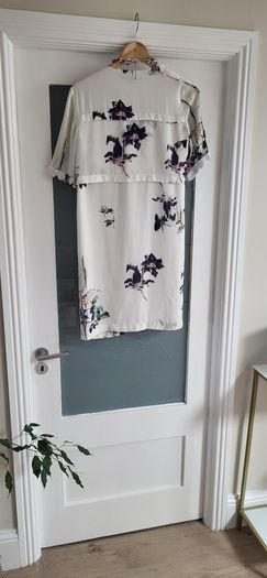 French Connection Floral Shirt Dress Sz 10uk