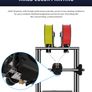 A20M 3d printer multi color Dual Extruder & Z axis, High Precision DIY Kit 3D printing machine, Filament Detector Image 4