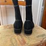 Black Suede Wedge Ankle Boots 37 Image 4