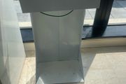 White Commercial Pedal Operated Open Rubbish Bag Holder - Can Deliver