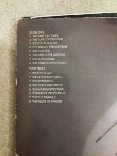 Paddy Reilly's Greatest hits live lp