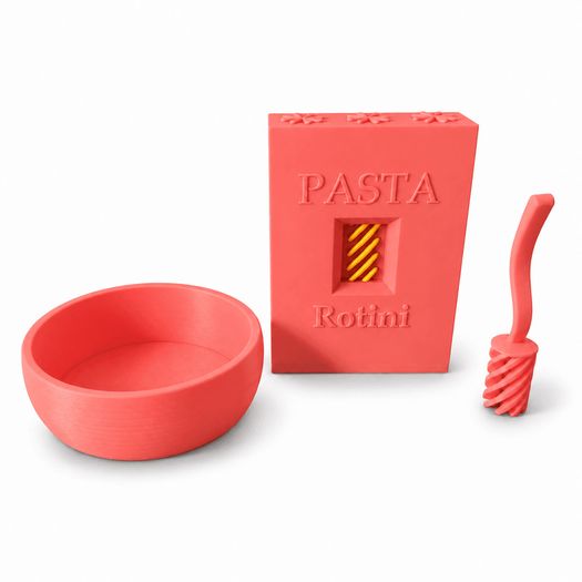 Pasta Playset Toy - 3D - Pretend Kitchen Set
