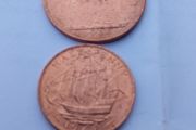 1967 Unc English Penny And Halfpenny