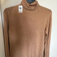 Brand New Camel Polo Neck Jumper