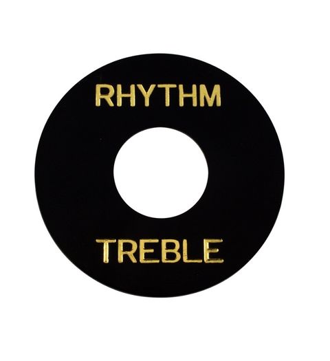 Switch Washer, Rhythm/Treble, Gold Lettering, for LP, SG etc