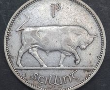 Ireland 1942 Silver Shilling Coin