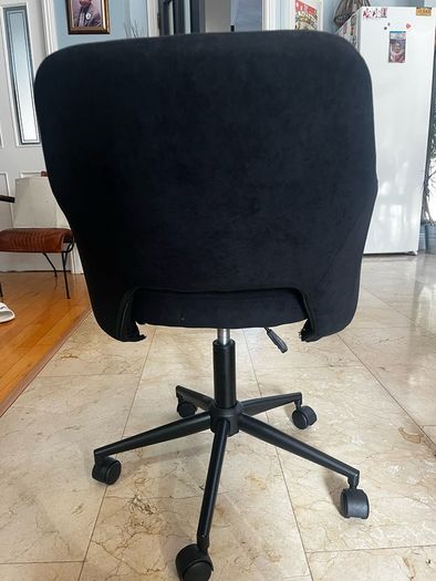 Velvet adjustable spinning desk chair