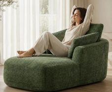 Softy Compressed Indoor Lounge Sofa Chair - Green