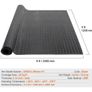 Diamond-Plate Rubber Flooring Roll, 3 mm x 4 ft x 8 ft Garage Floor Mat, SBR Rubber Garage Flooring Roll, Easy to Clean, Diamond Plate Rubber Mat for Under Cars, Garage Industry Gym, Black Image 2