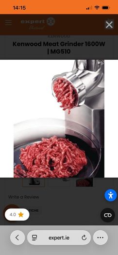 Kenwood Meat Grinder Pro 1600 MG510