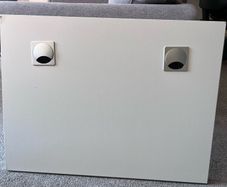 White Desktop Table Top with Cable Grommets (80x60 cm)  No legs (Dublin 2)