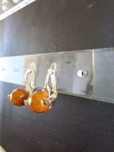 silver earrings