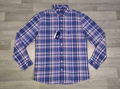 New Johnnie-O Button Down Check Shirt Mens Medium RRP 98