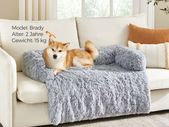 Dog Bed Plush 110 x 95 x 18 cm Size XL