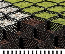 Ground Grid 4-Inch Deep Geocell Grid 17.06x8.86FT / 5200x2700mm for Gravel