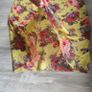 Yellow Floral Infinity scarf Image 4
