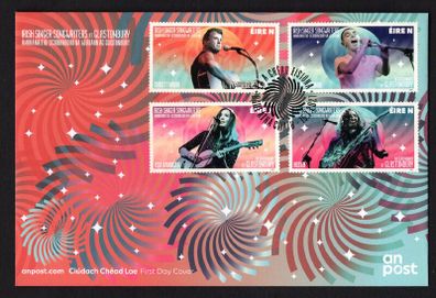 2021 Ireland Irish Singer Songwriters at Glastonbury Commemorative Stamps An Post First Day Cover (FDC)