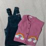 Next Baby Corduroy Pinafore Dress And Cardigan Image 9