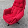 Mid-century retro vintage swivel armchair c1970 Image 2