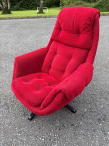Mid-century vintage swivel armchair c1970