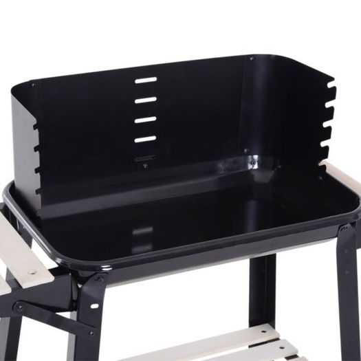 Charcoal BBQ Grill Trolley Patio Outdoor Garden Barbecue