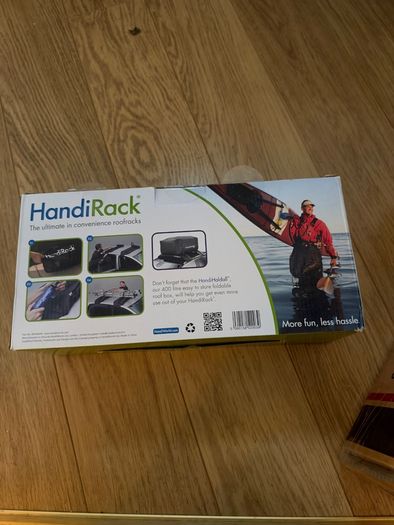 HandiWorld HRACK HandiRack Universal Car Roof Rack; Quick Fit Heavy-duty Roof Bars; Black