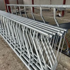 Sheep pen gates and feeding barriers