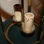 Antique Louis XVI Style Gilt Brass Lantern H-18" Image 7