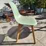 Pale Green Moulded Dining Chair Image 2