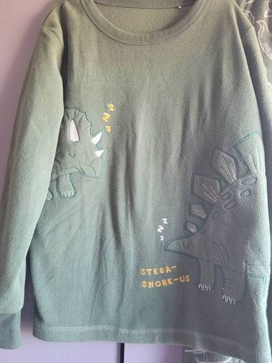 dinosaur fleece pyjamas