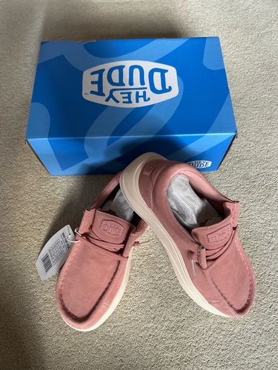 New pink shoes - Dude