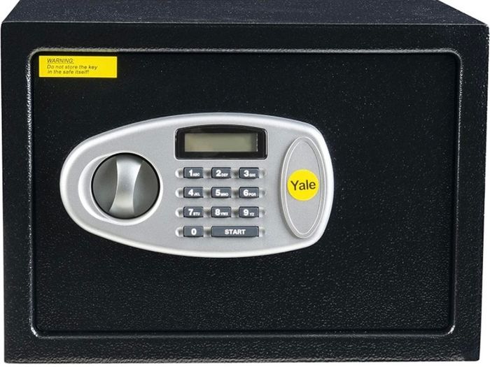 Medium Digital Safe, Steel Construction, LCD Display, Steel Locking Bolts, Emergency Override Key, Wall And Floor Fixings, 16 Litre Capacity 25 x 35 x 25 cm, Home Office Safe (FREE POSTAGE)
