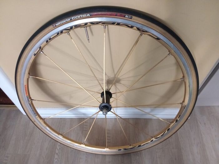 Gold Shamal Ultra Front Wheel Mint Clincher