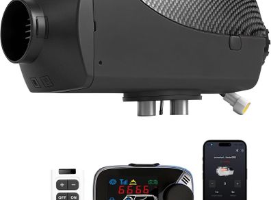 12V 24V 8KW Diesel Air Heater with Bluetooth App Remote Control for Car RV Van Caravan and Camping