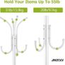 Coat Rack Freestanding Coat Tree Hat Hanger Holder 11 Hooks for Jacket Umbrella Tree Stand with Base, Entryway Furniture for Home Office Floor Hanger Organizer Image 4
